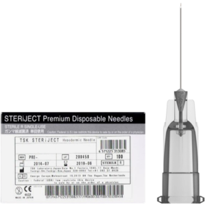 TSK Pre Regular Hub Needle 32G x 9mm (3/8″) PRE-32009 1 BOX OF 100 – available June/July 2021