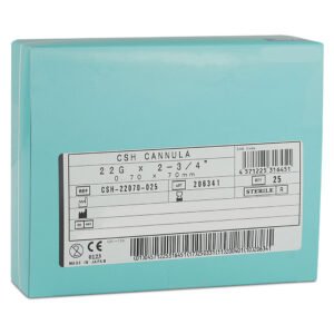 TSK Closed Single Hole Cannula 22G x 70mm (2 3∕4”) CSH-22070-025 1 BOX OF 25