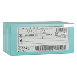 TSK Pre Regular Hub Needle 33G x 13mm (1/2″) PRE-33013- 1 BOX OF 100