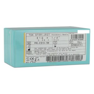 TSK Pre Regular Hub Needle 31g x 13mm (PRE-31013)- 1 BOX OF 100