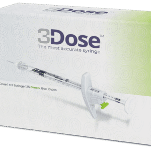 3 DOSE 1.0 ML SYRINGE, 125 GREEN, 10PCS.