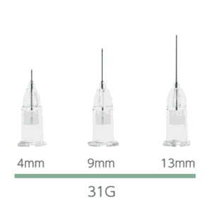 UltraLow deadspace needle, 31G/ 0.25mm x 13mm, 100 pcs.
